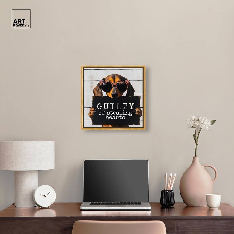 Guilty of Stealing Hearts Canvas by Art Remedy