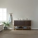 preview thumbnail 10 of 9, Donostia 60" Vanity in Walnut with stone countertop Without Mirror