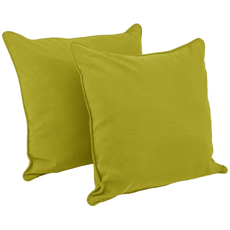 25-inch Corded Twill Throw Pillows (Set of 2) - Mojito Lime