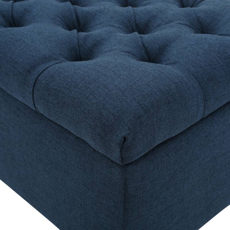 Ottilie Button-tufted Storage Ottoman Bench by Christopher Knight Home