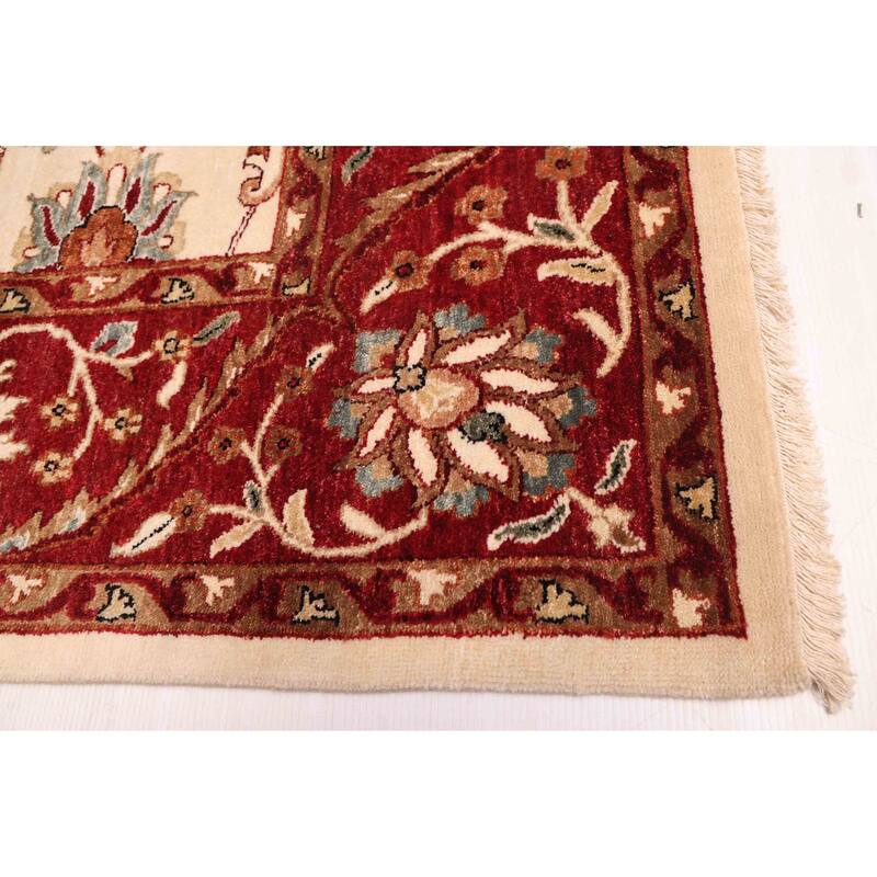 ECARPETGALLERY Hand-knotted Jamshidpour Cream Wool Rug - 7'11 x 9'9