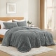 preview thumbnail 14 of 27, Flannel Fleece Plush Fuzzy Comforter Set Fluffy Winter Bedding Set with 2 Pillowcases