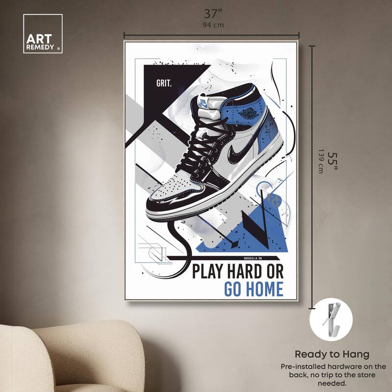 Play Hard Go Home Canvas by Art Remedy