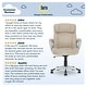 preview thumbnail 68 of 86, Serta Hannah Office Chair with Headrest Pillow, Adjustable Ergonomic Desk Chair with Lumbar Support