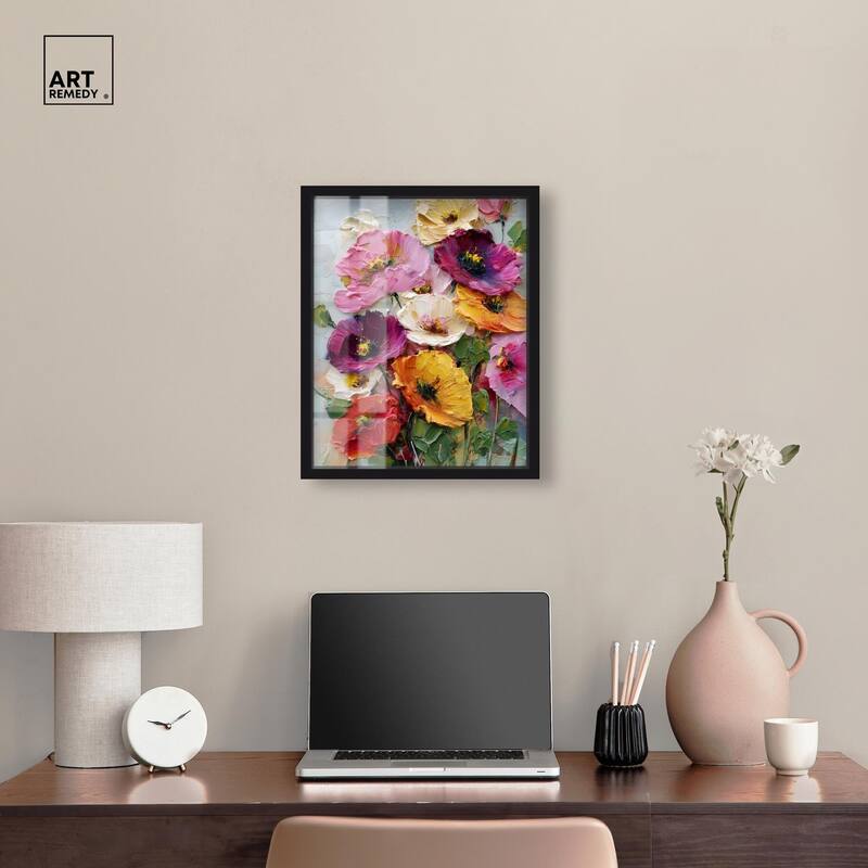 Floral Texture II Shadowbox by Art Remedy