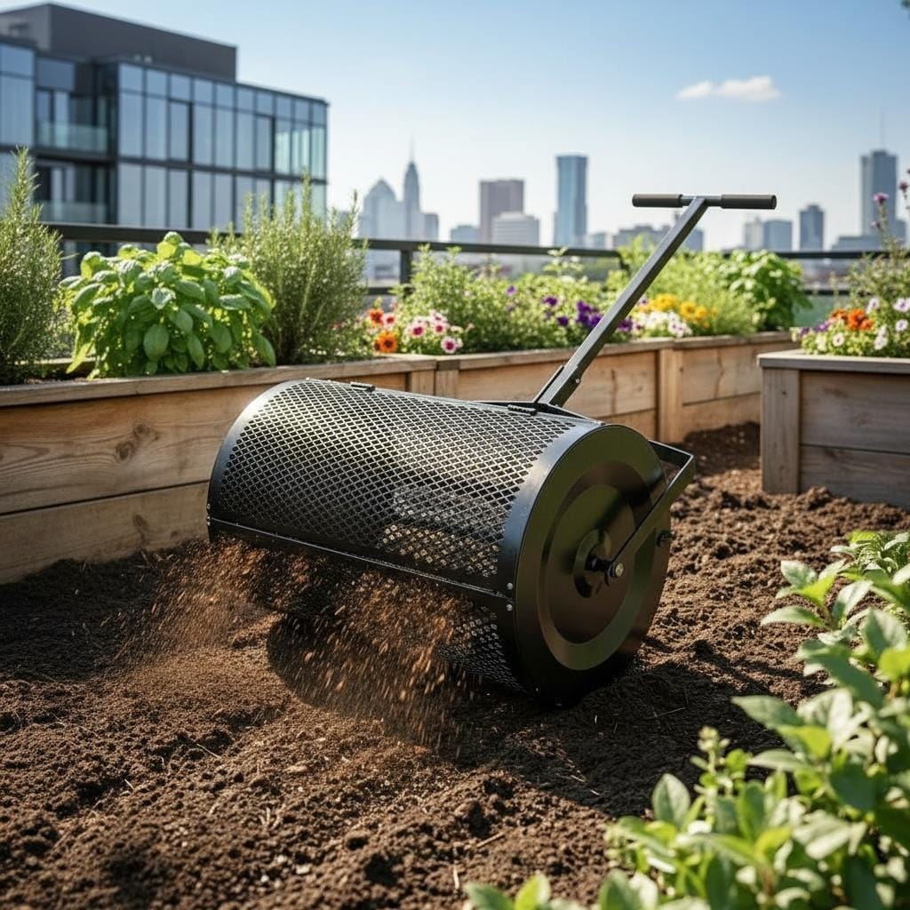 Metal Grid Compost Spreader, with Assembly Tools