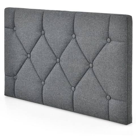 Linen Fabric Wall-mounted Upholstered Headboard