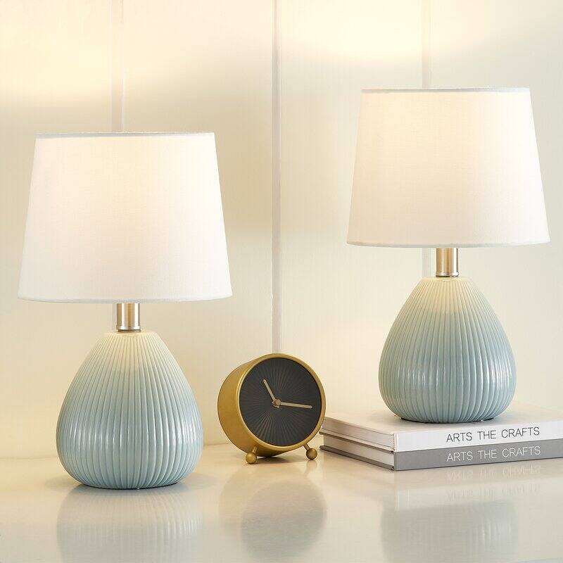 15.5"Ceramic Table Lamp Set (Set of 2)