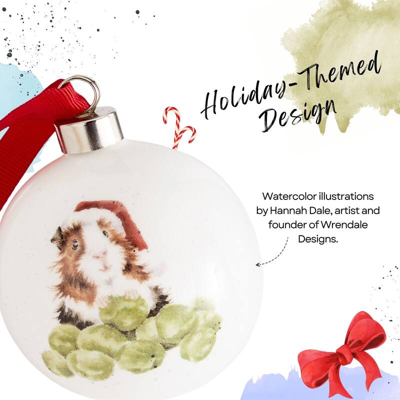 Royal Worcester Wrendale Designs Christmas Bauble