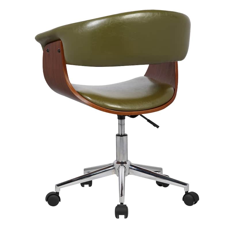 Carson Carrington Heby Faux Leather Mid-Century Office Chair