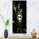 preview thumbnail 8 of 13, Designart 'Multi Colored Green Stained Glass' Oversized Modern Wall CLock 12 in. Wide x 28 in. High