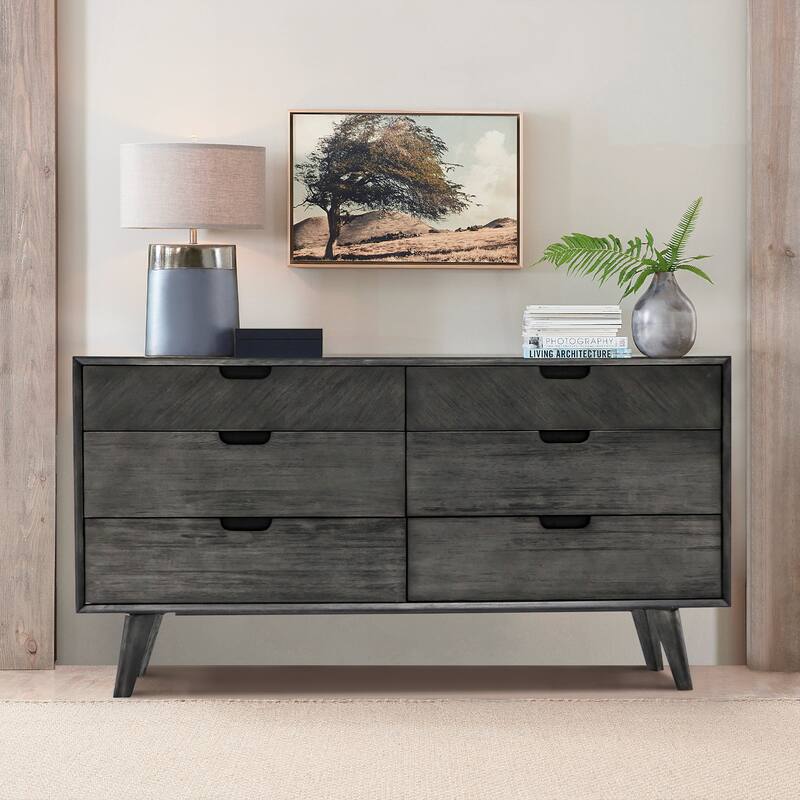 Mohave 4 Piece Acacia Bedroom Set with Dresser and Nightstands