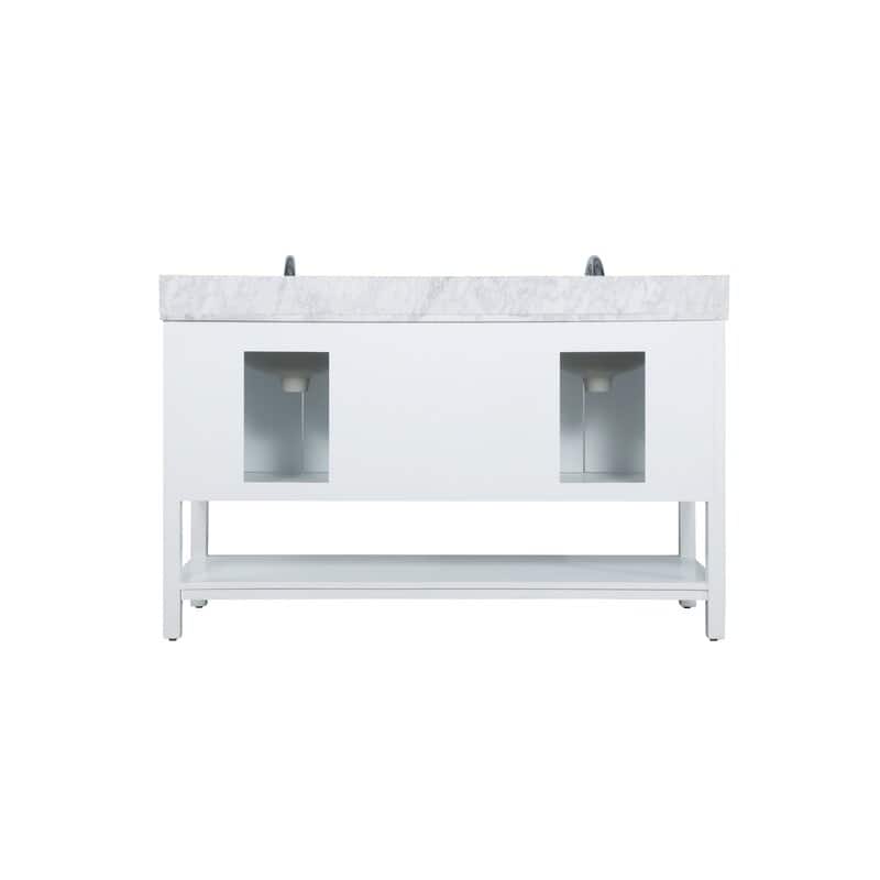 Modern 60" Double Bathroom Vanity Sink - 60"x21.5"x35"