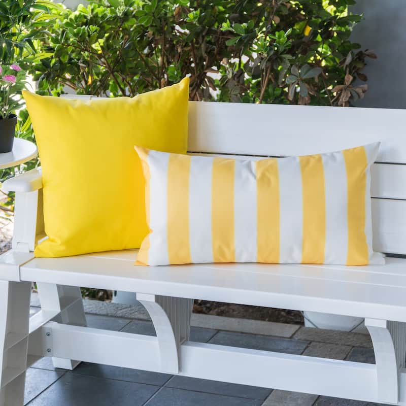 Olivia Striped Outdoor Throw Pillow