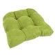 preview thumbnail 40 of 62, 19-inch U-Shaped Microsuede Chair Cushion (Set of 1, 2, or 4) Single - Mojito Lime