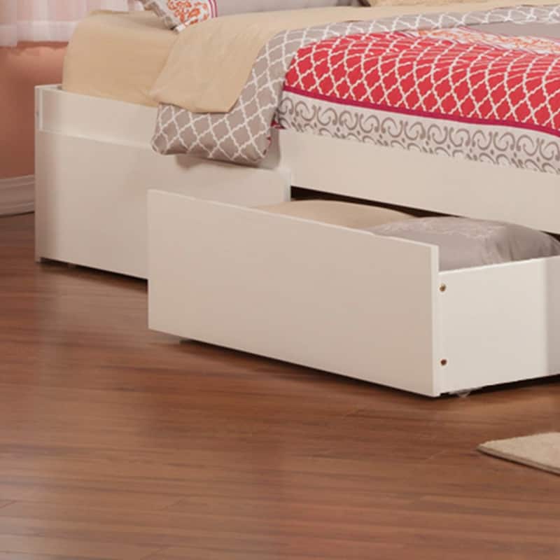 Concord Platform Bed with Footboard and Storage Drawers