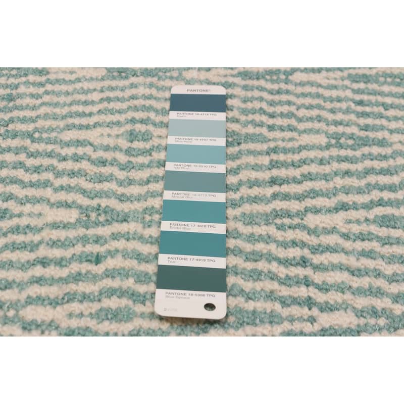 Nevada Teal Kilim 5'2" x 7'8" - 5'2 x 7'8