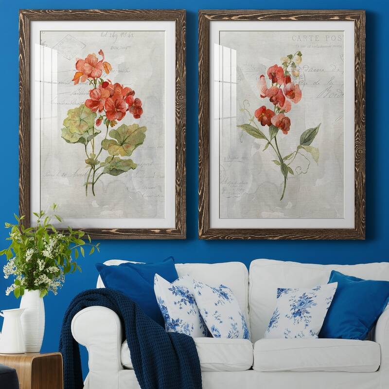 Linen Geranium-Premium Framed Print - Ready to Hang
