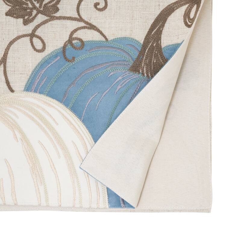 Linen Blend Pumpkins Table Runner - 16"x70"