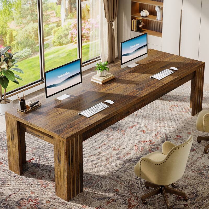 78.7-Inch Extra Long Computer Desk for 2 Person