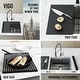 preview thumbnail 28 of 28, VIGO Mercer Single Bowl Stainless Steel Undermount Kitchen Sink with Accessories