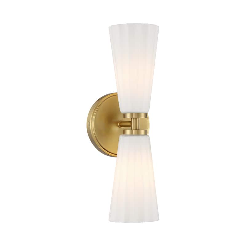 Bellevue SHWS43575 Meridian 2 Light 15" Tall Bathroom Sconce with
