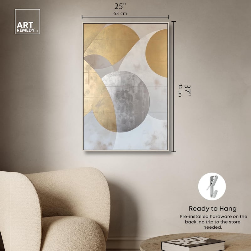 Golden Orb I Canvas by Art Remedy
