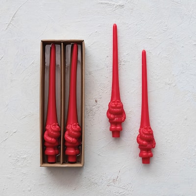 Enchanted Gnome Taper Candles, Set of 2