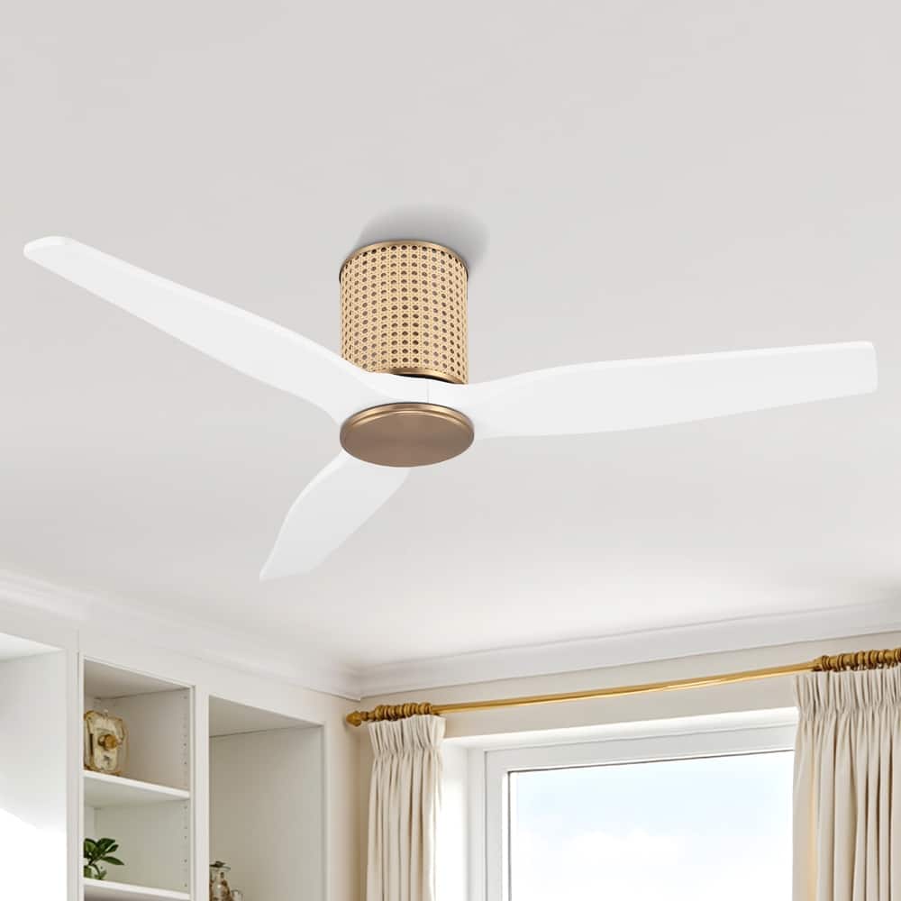MLiAN 48" Ceiling Fan Low Profile Flush Mount Fan 6 Speed