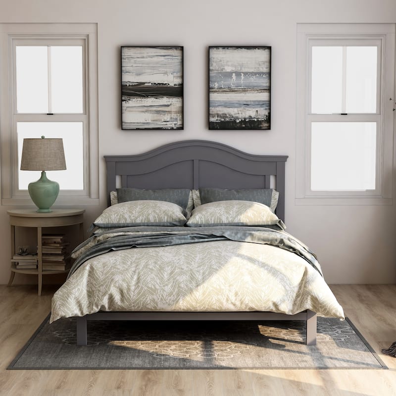Furniture of America Camile Traditional Full-size Curved Platform Bed
