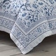 preview thumbnail 5 of 4, Laura Ashley Charlotte Cotton Reversible Blue Comforter Set