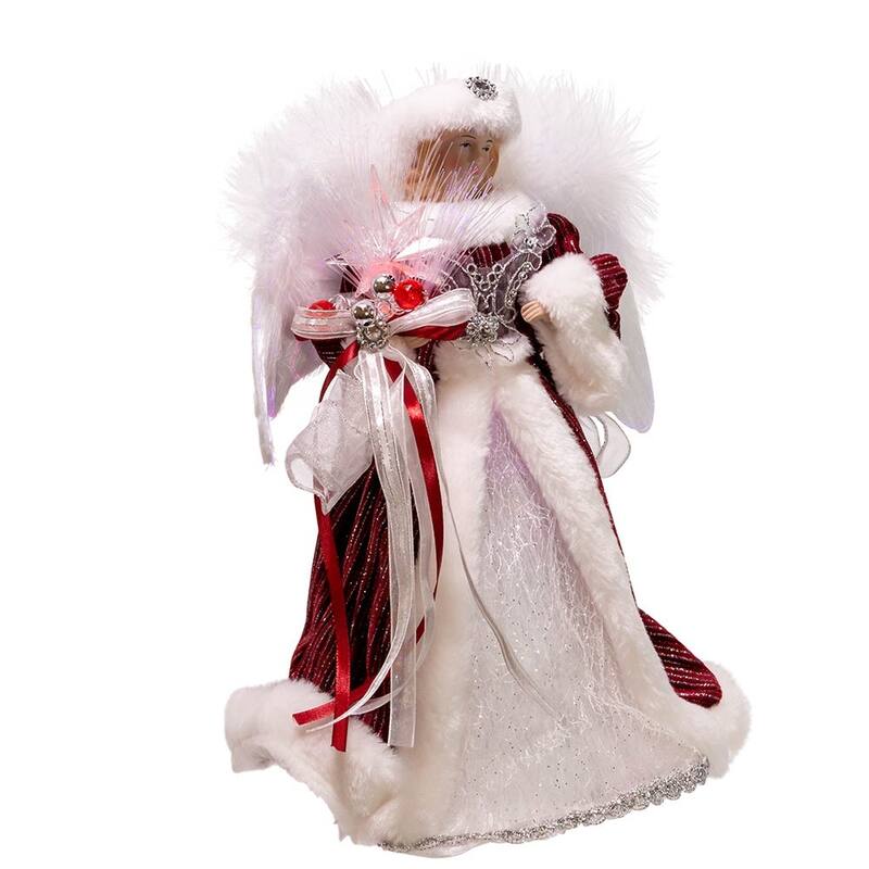 Kurt Adler 12-Inch Multicolor Tree Topper with Fiberoptics