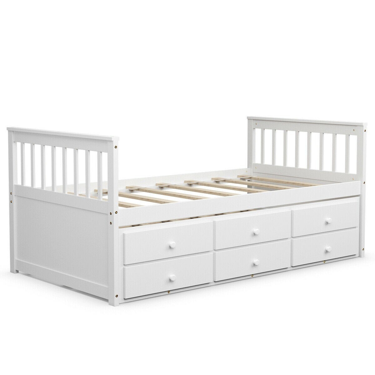 Alternative Twin Captain s Bunk Bed White Bed Bath Beyond