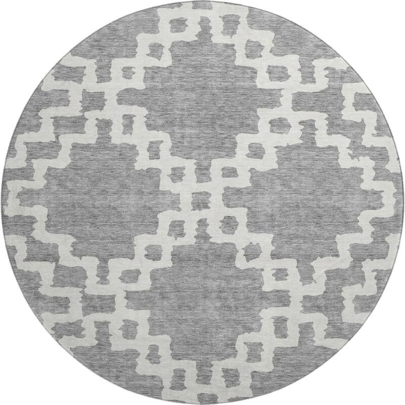 Premium Washable Super Soft Geo Trellis Mayfield Rug