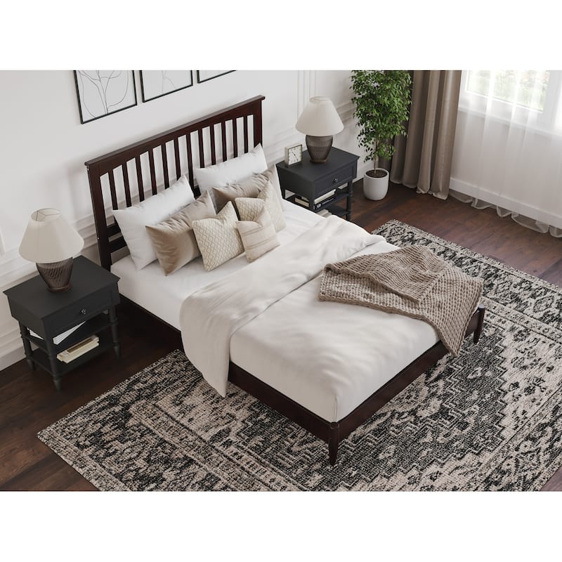 Becket Solid Wood Low Profile Platform Bed