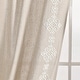 preview thumbnail 16 of 15, Lush Decor Luxury Modern Geo Linen Like Embroidery Border Window Curtain Panel