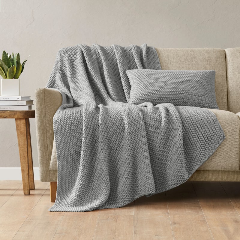 INK+IVY Bree Knit Oblong Pillow Cover