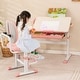 preview thumbnail 5 of 5, Height-Adjustable Kids Desk Chair with Double Back Support & Footrests