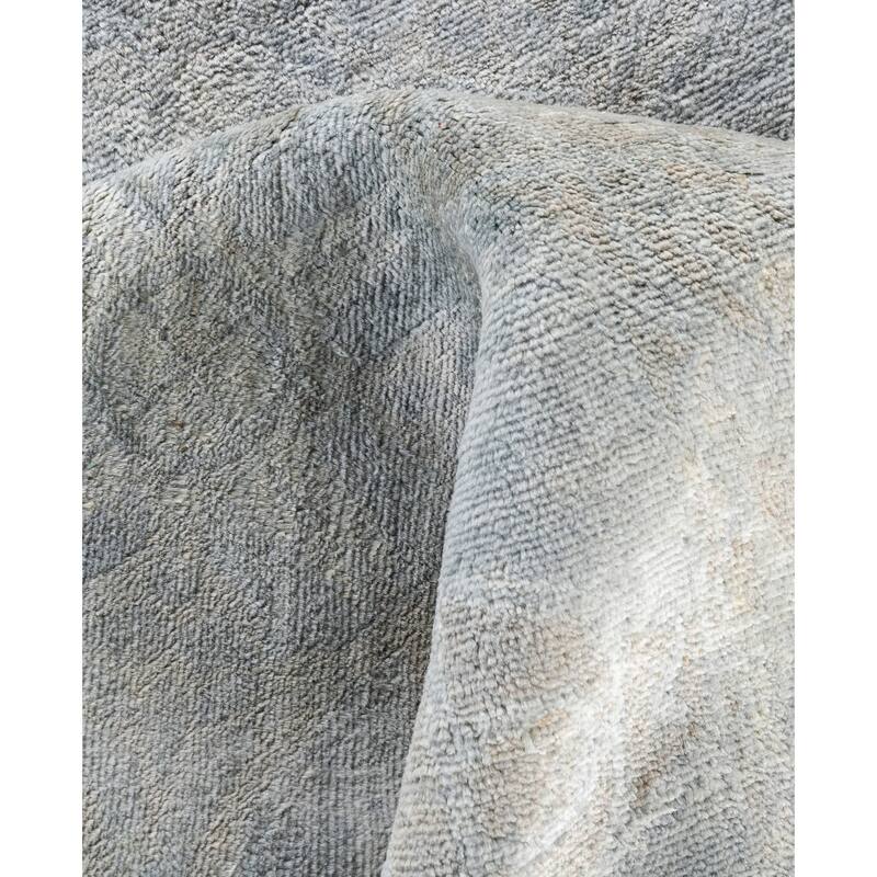 Overdyed One-of-a-Kind Hand-Knotted Area Rug - Gray - 8' 0" x 8' 6"