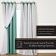 preview thumbnail 77 of 108, ATI Home Catarina Layered Curtain Panel Pair with grommet top