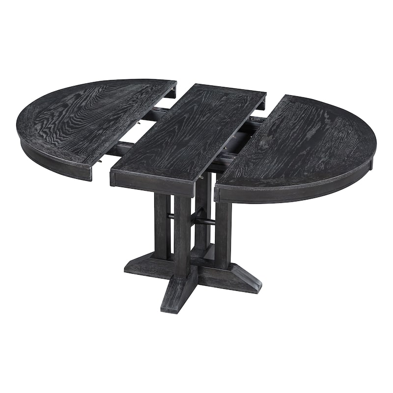 56'' Dining Table Extendable Oval Table