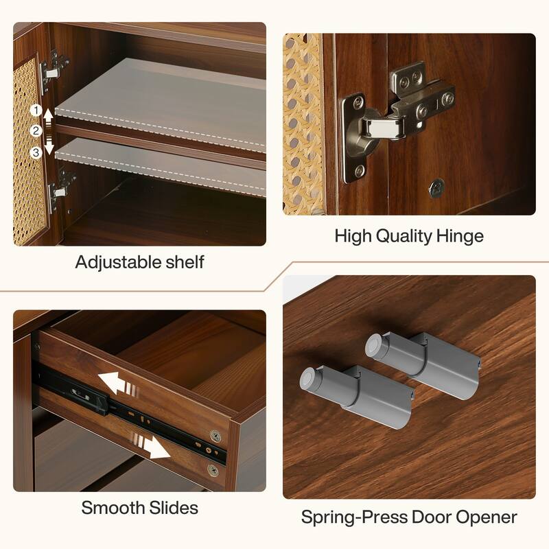 70.9" Modern TV Stand Entertainment Center for TVs up to 80"
