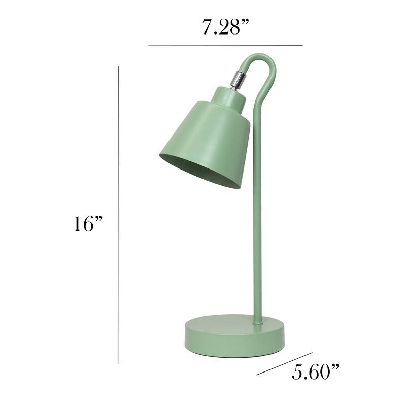 Desk Lamp with Adjustable Cone Shade - 16" - Sage Green