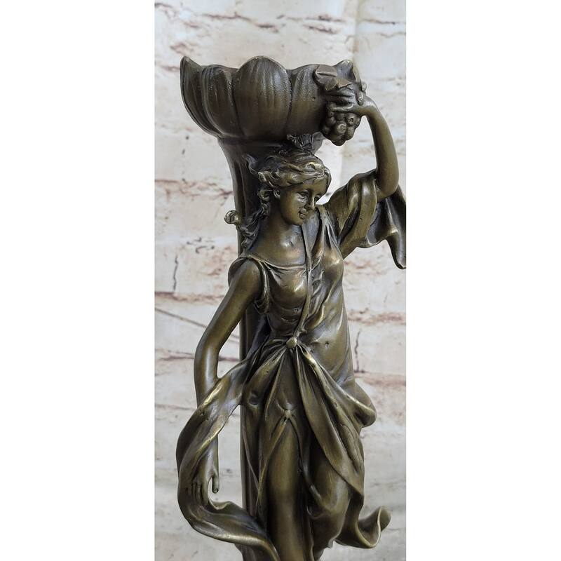 Victorian Mythology Sexy Woman Solid Bronze Candlestick Candle Holder Sale