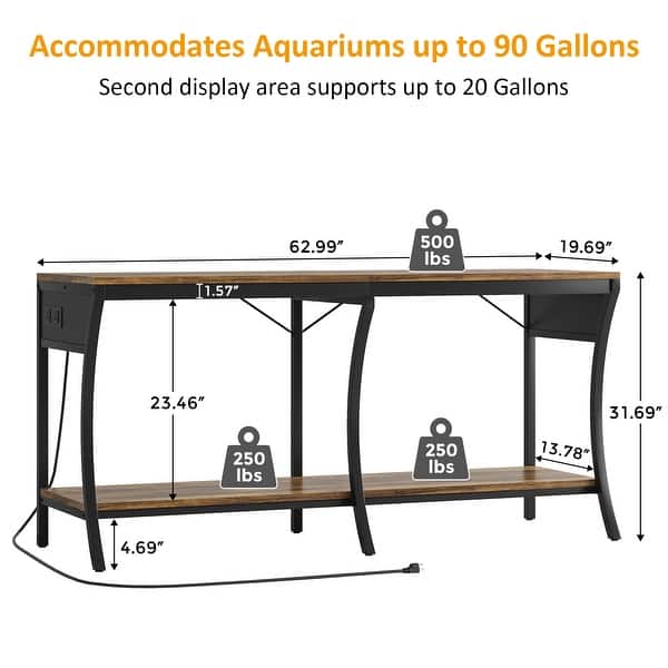 Aquarium Aquarium Light Stand Kit, Roestvrijstalen Verlichtingshouder, Aquarium Bracket Support, voor Fish Tank Plant Lamp Suspension System Kit