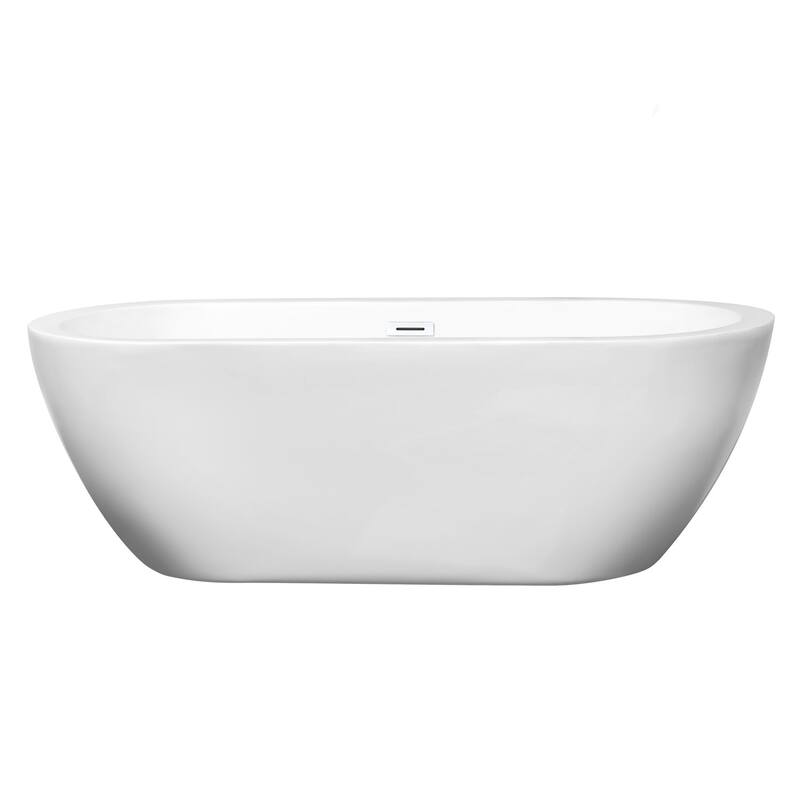 Wyndham Collection Soho 68" Free Standing Acrylic Soaking Tub with