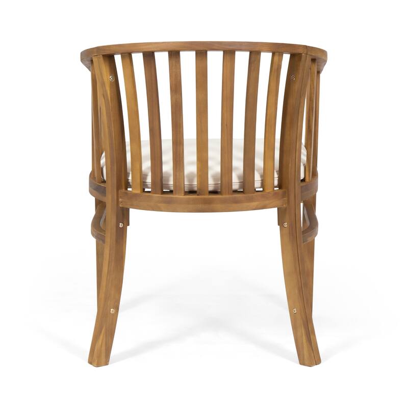 Outdoor Wooden Dining Chairs Set of 2