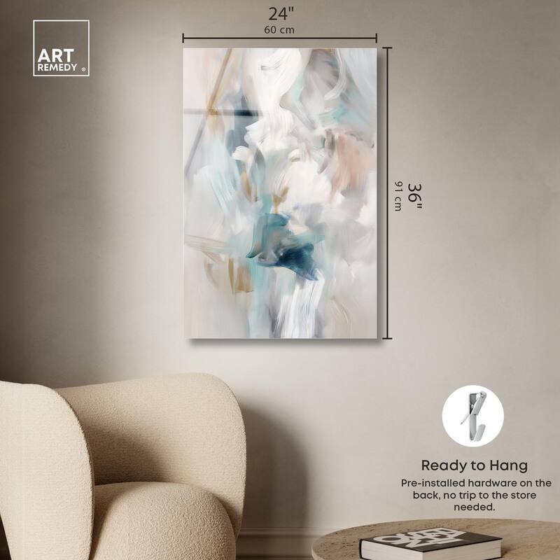 Whispering Colors III Acrylic by Art Remedy, Ready to Hang