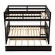 preview thumbnail 16 of 17, Full Size Bunk Bed with Ladder and Safety Rails