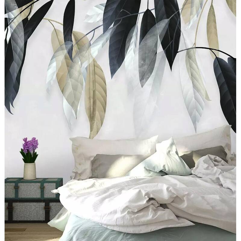 GK Wall Design Banana Dark Vintage Leaves Tropical Removable Wallpaper